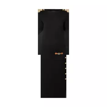 Платье макси с бахромой Dauphine Tab Louis Vuitton, черный