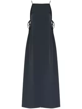 Платье макси с бретельками от Emporio Armani, синий