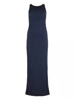 Платье макси с бусинами Lauren Ralph Lauren, синий