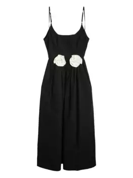 Платье макси с цветочным декором Ciao Lucia, черный