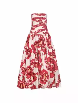 Платье макси с цветочным принтом AJE, мультиколор