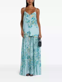 Платье макси с цветочным принтом Hemant And Nandita