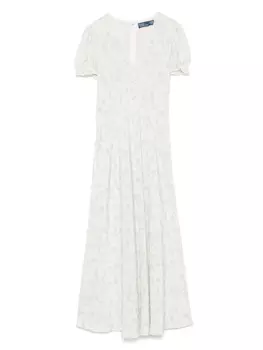 Платье макси с цветочным принтом Polo Ralph Lauren, нейтральный