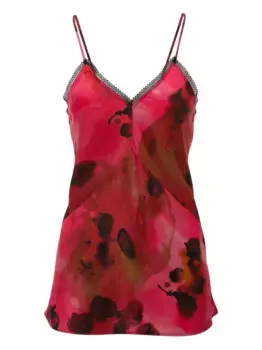 Платье макси с цветочным принтом VICTORIA BECKHAM, розовый