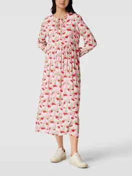 Платье макси с цветочным узором по всей поверхности Rich & Royal, розовый