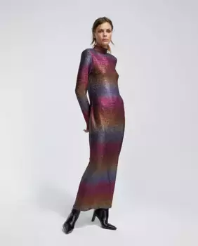 Платье макси с длинными рукавами Lola Casademunt, мультиколор