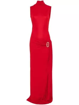 Платье макси с драпировкой Casablanca, красный