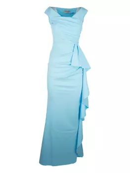 Платье макси с драпировкой CHIARA BONI La Petite Robe, синий