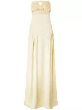Платье макси с драпировкой Genny, желтый