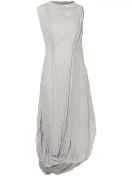 Платье макси с драпировкой Lauren Manoogian, серый