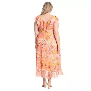 Платье макси с искусственным запахом London Times больших размеров London Times