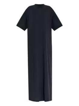 Платье макси с короткими рукавами BALENCIAGA, черный