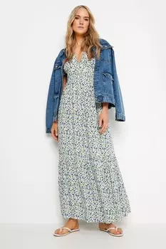 Платье макси с короткими рукавами Long Tall Sally, белый