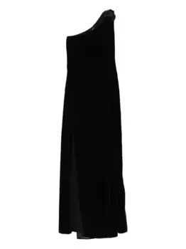 Платье макси с кристаллами Amen, черный