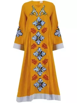 Платье макси с кристаллами PAULA, оранжевый