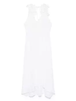 Платье макси с кружевными деталями MAURIZIO MYKONOS, белый