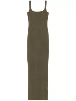 Платье макси с квадратным вырезом ENTIRE STUDIOS, зеленый