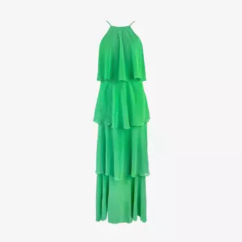 Платье макси с квадратным вырезом Savannah из многослойной ткани Ro&Zo, зеленый