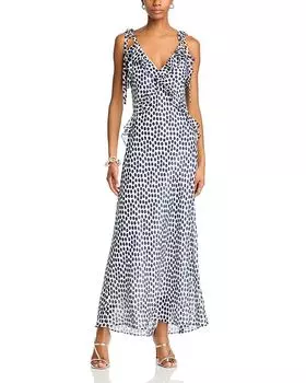 Платье макси с оборками Adalina STEVE MADDEN, слоновая кость/кремовый