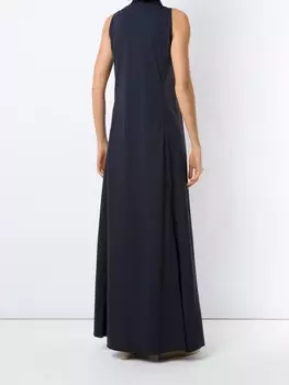 Платье макси с оборками Amir Slama, синий