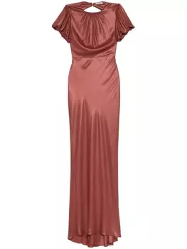 Платье макси с открытой спиной Parlor, коричневый