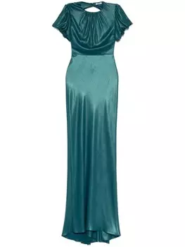 Платье макси с открытой спиной Parlor, синий