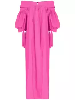 Платье макси с открытыми плечами Amir Slama, розовый