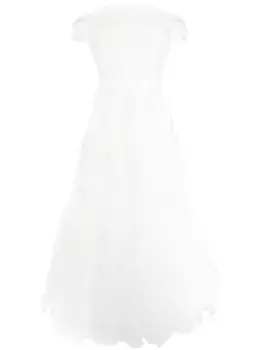 Платье макси с открытыми плечами Ana Radu, белый