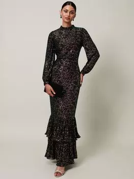 Платье макси с пайетками Phase Eight Celeste, разноцветный