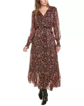 Платье макси с перекрещивающимися рукавами Vince Camuto, черный