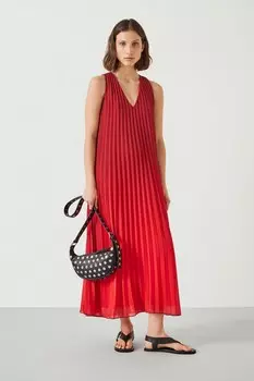 Платье макси с плиссировкой Molly ombre Hush, красный