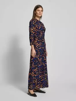 Платье макси с полной застежкой на пуговицы, модель «SAVANNA» YAS, черный