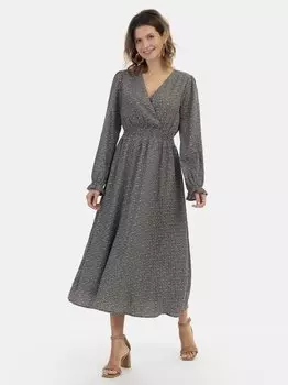 Платье макси с принтом по всей поверхности Usha, черный