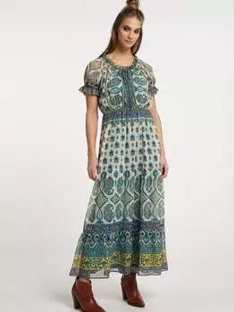 Платье макси с принтом по всей поверхности Usha, мультиколор