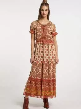 Платье макси с принтом по всей поверхности Usha, мультиколор