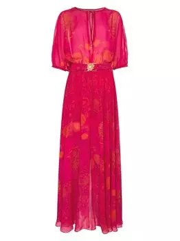 Платье макси с принтом Talia Sinesia Karol, розовый