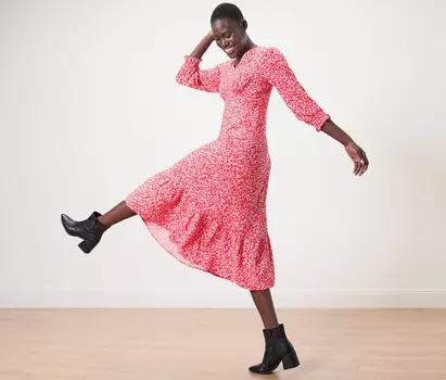 Платье макси с принтом Tchibo