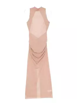 Платье макси с присборенным воротником SIR., нейтральный