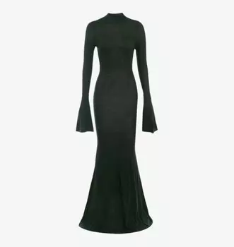 Платье макси с расклешенными рукавами Sancha House Of Cb, зеленый