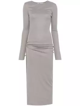 Платье макси с разрезом PNK, серый