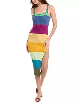 Платье макси с разрезом PQ Swim Piper, синий