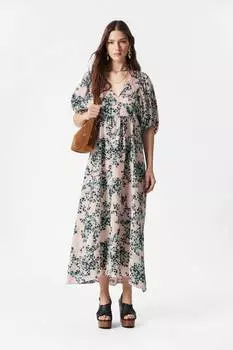 Платье макси с рукавами-фонариками & Other Stories, мультиколор