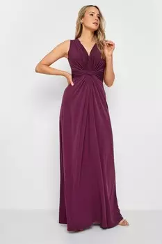 Платье макси с узлом спереди Long Tall Sally, красный