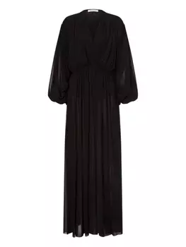 Платье макси с V-образным вырезом Philosophy Di Lorenzo Serafini, черный