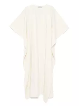 Платье макси с V-образным вырезом Lanvin, нейтральный