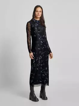 Платье макси с водолазкой Jake*s Collection, черный