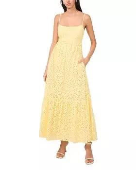 Платье макси с воланированным подолом 1.STATE, желтый