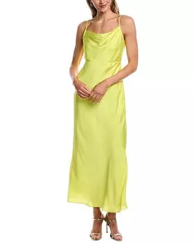 Платье макси с воротником-хомутиком Vince Camuto, желтый