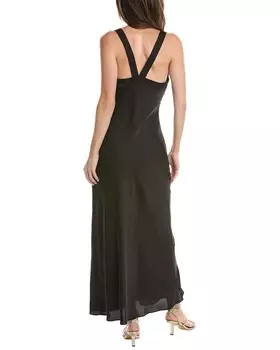 Платье макси с воротником-хомутом Maggy London, черный