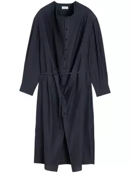 Платье макси с воротником LEMAIRE, серый